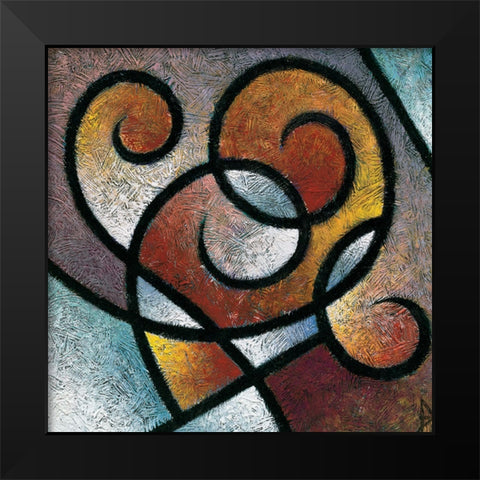 Pathways I Black Modern Wood Framed Art Print by Unknown