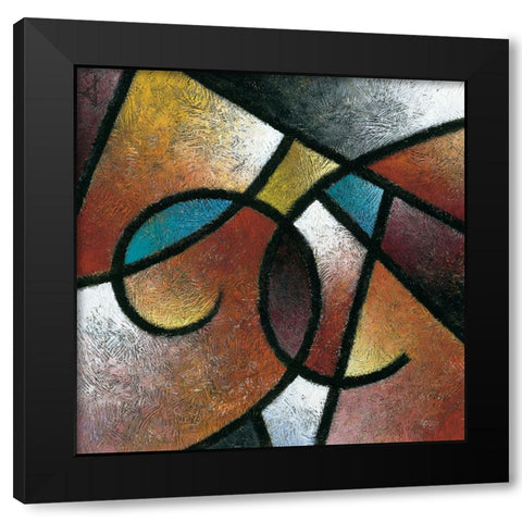 Pathways II Black Modern Wood Framed Art Print by Unknown