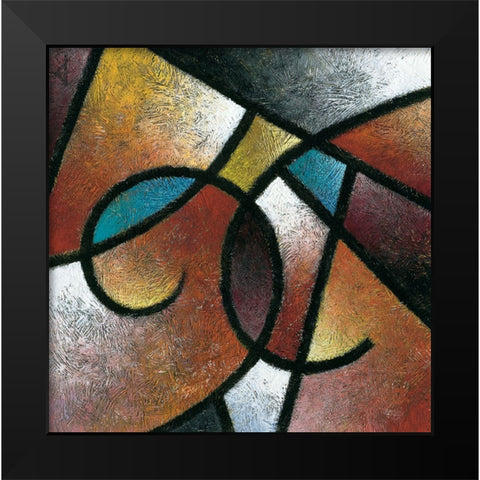 Pathways II Black Modern Wood Framed Art Print by Unknown