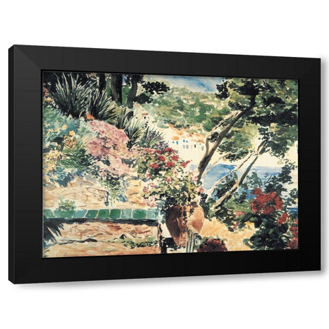 On the Coast Black Modern Wood Framed Art Print by Unknown