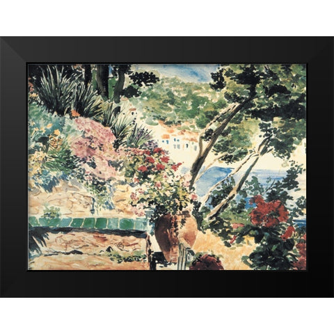 On the Coast Black Modern Wood Framed Art Print by Unknown