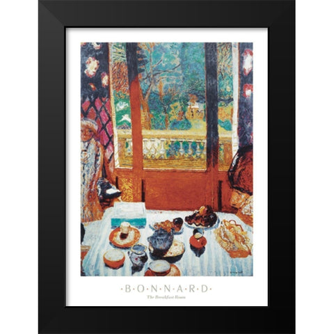 Breakfast Room Black Modern Wood Framed Art Print by Unknown
