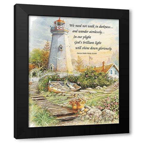 We Need Not Walk Black Modern Wood Framed Art Print with Double Matting by Unknown