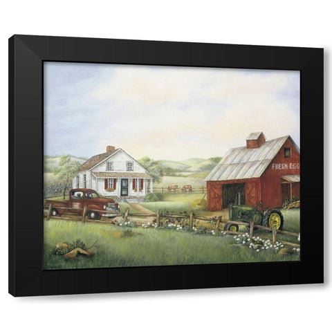 Fresh Eggs Black Modern Wood Framed Art Print with Double Matting by Unknown