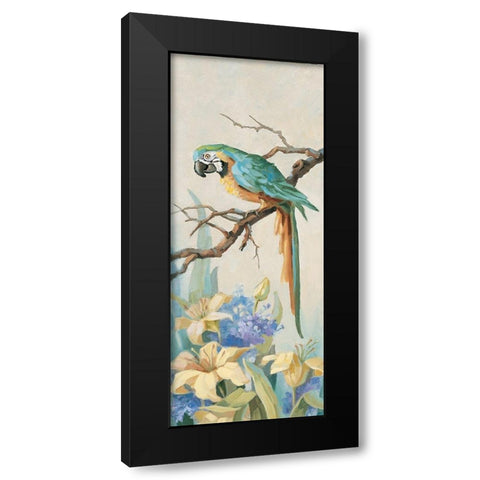 Parrot Panel I Black Modern Wood Framed Art Print by Unknown