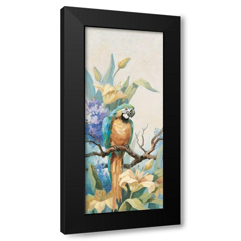 Parrot Panel II Black Modern Wood Framed Art Print by Unknown