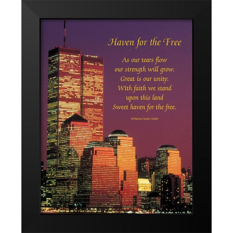 Haven for the Free Black Modern Wood Framed Art Print by Unknown