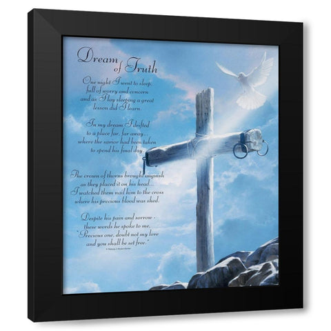 Dream of Truth Black Modern Wood Framed Art Print by Unknown