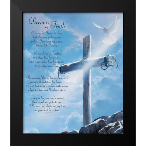 Dream of Truth Black Modern Wood Framed Art Print by Unknown