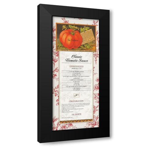 Tomato Sauce Black Modern Wood Framed Art Print by Unknown