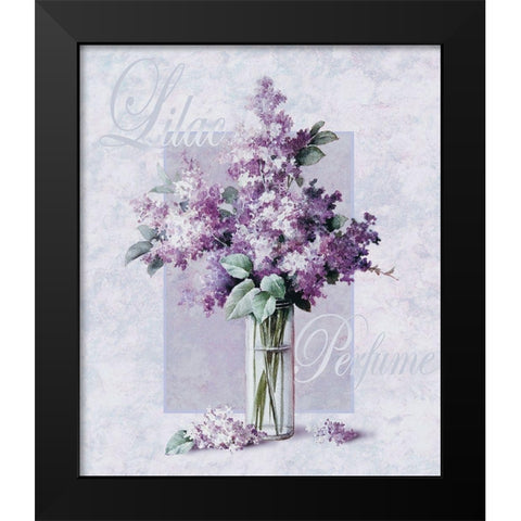 Lilac Black Modern Wood Framed Art Print by Unknown