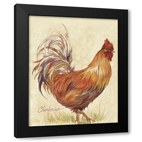 Chanteclair Black Modern Wood Framed Art Print by Unknown