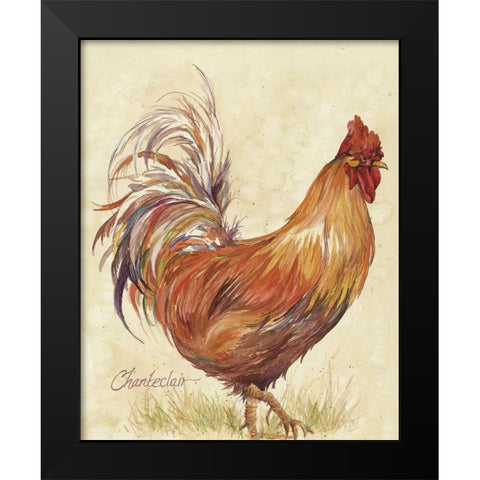 Chanteclair Black Modern Wood Framed Art Print by Unknown