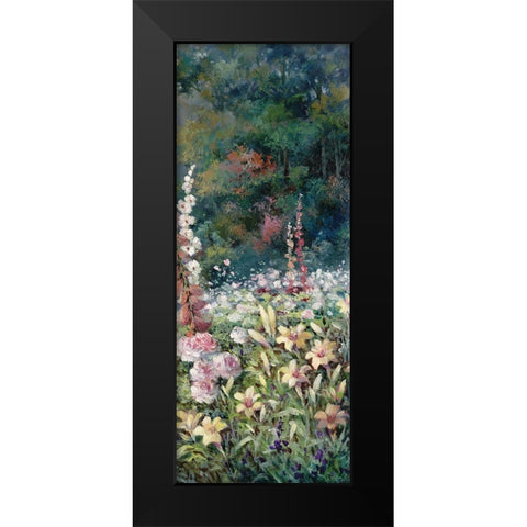 Gazebo on Lake III Black Modern Wood Framed Art Print by Unknown