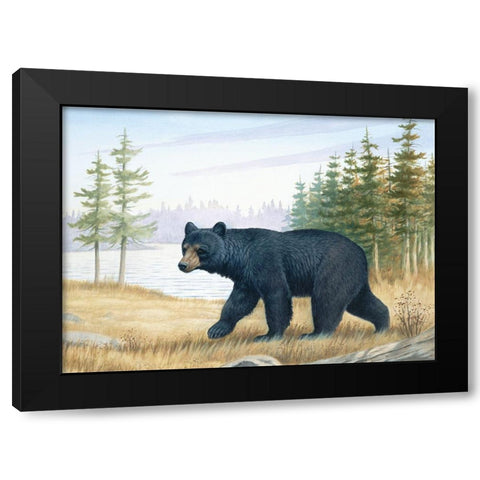 Black Bear Black Modern Wood Framed Art Print by Unknown
