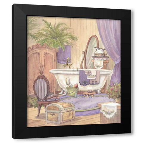 Victorian Bathroom I Black Modern Wood Framed Art Print with Double Matting by Unknown