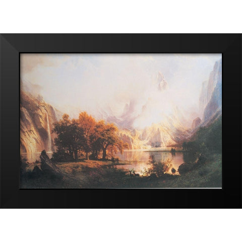 In the Valley Black Modern Wood Framed Art Print by Unknown