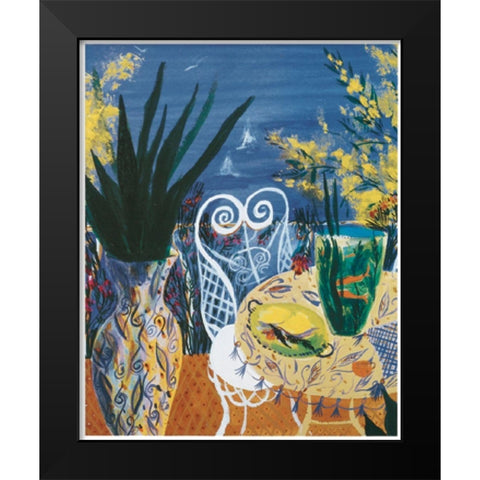 By the Sea I Black Modern Wood Framed Art Print by Unknown