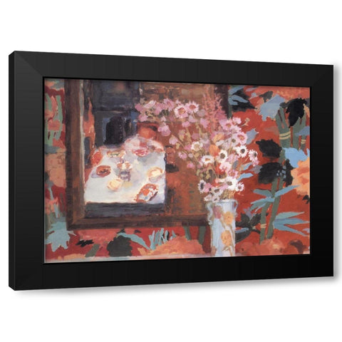 Figurative Vase I Black Modern Wood Framed Art Print by Unknown