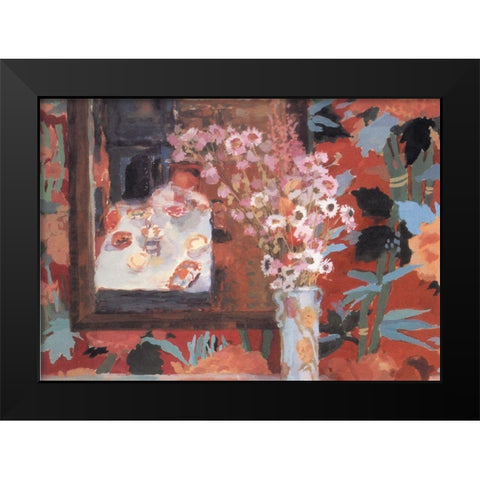 Figurative Vase I Black Modern Wood Framed Art Print by Unknown