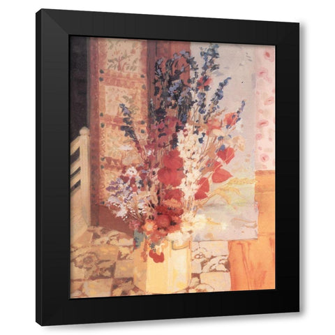 Figurative Vase II Black Modern Wood Framed Art Print by Unknown