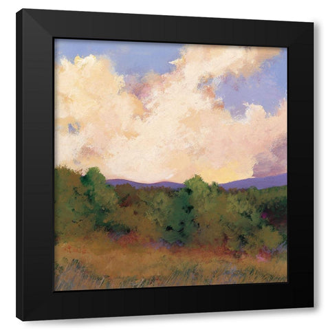 Meadows Black Modern Wood Framed Art Print by Unknown
