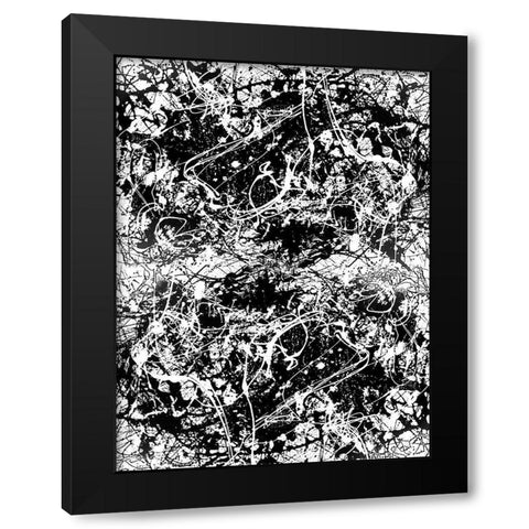 In the Woods II Black Modern Wood Framed Art Print by Unknown