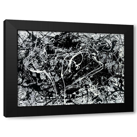 In the Woods Black Modern Wood Framed Art Print with Double Matting by Unknown
