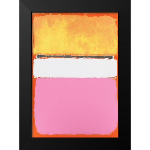 Rectangles Black Modern Wood Framed Art Print by Unknown