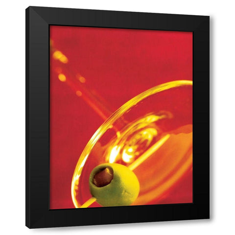 Martini I Black Modern Wood Framed Art Print by Unknown