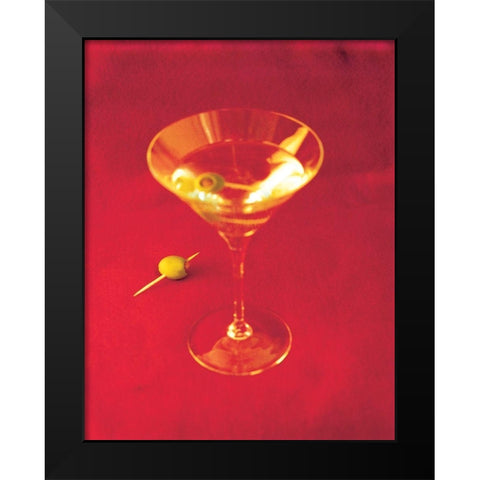 Martini II Black Modern Wood Framed Art Print by Unknown