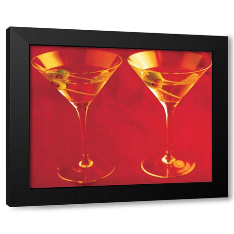 Martini IV Black Modern Wood Framed Art Print with Double Matting by Unknown