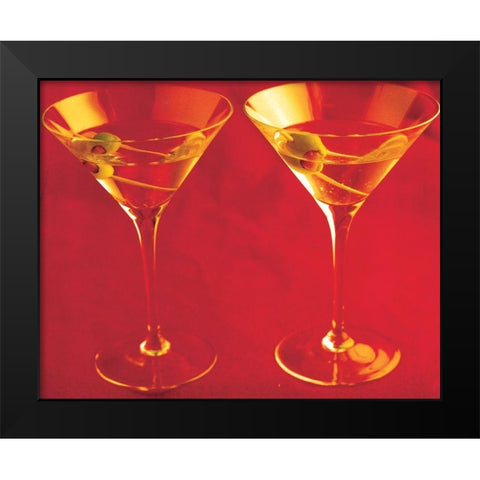 Martini IV Black Modern Wood Framed Art Print by Unknown