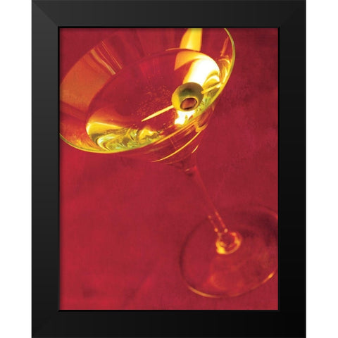 Martini V Black Modern Wood Framed Art Print by Unknown