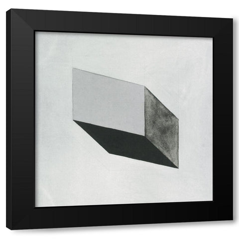 Geometry Black Modern Wood Framed Art Print by Unknown