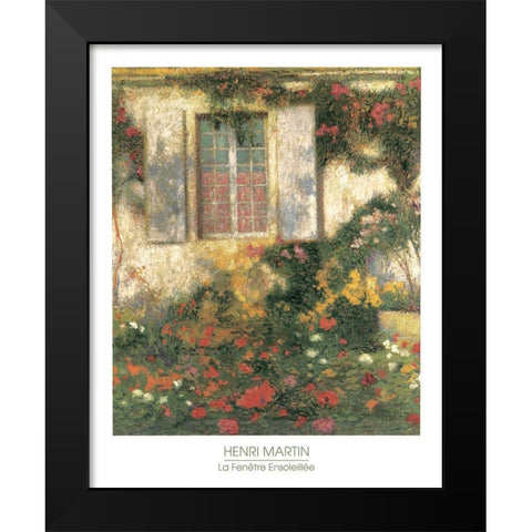 La Fenetre Black Modern Wood Framed Art Print by Martin