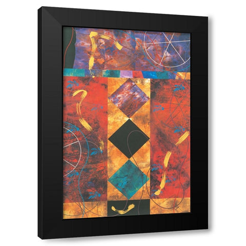 Quilt Abstract I Black Modern Wood Framed Art Print by Unknown