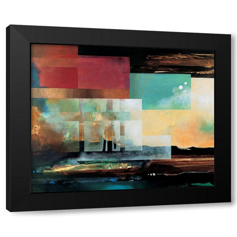 Grand Canyon Abstract I Black Modern Wood Framed Art Print with Double Matting by Unknown