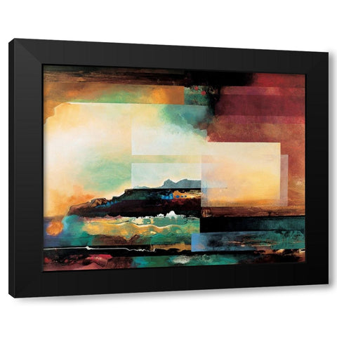 Grand Canyon Abstract II Black Modern Wood Framed Art Print by Unknown