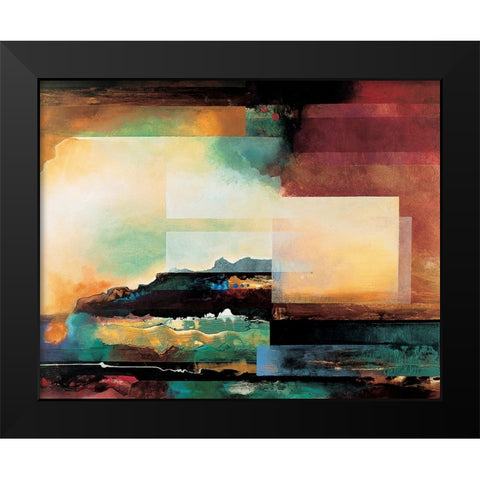 Grand Canyon Abstract II Black Modern Wood Framed Art Print by Unknown