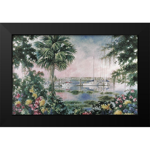 Safe Harbor Black Modern Wood Framed Art Print by Unknown