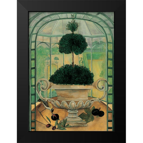 Topiary II Black Modern Wood Framed Art Print by Unknown