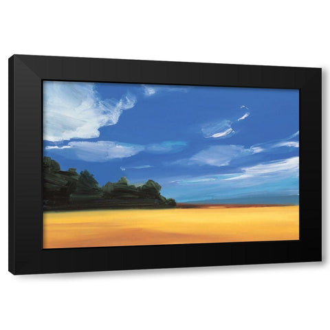 Azure Sky I Black Modern Wood Framed Art Print by Unknown