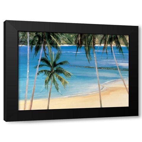Palm Trees I Black Modern Wood Framed Art Print with Double Matting by Unknown