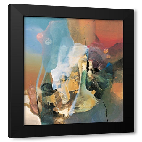 Mountain Abstract I Black Modern Wood Framed Art Print by Unknown