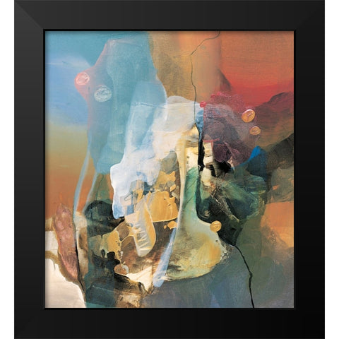 Mountain Abstract I Black Modern Wood Framed Art Print by Unknown