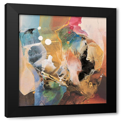 Mountain Abstract II Black Modern Wood Framed Art Print with Double Matting by Unknown