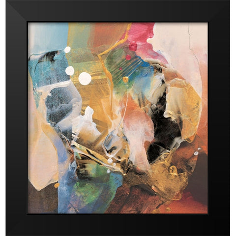 Mountain Abstract II Black Modern Wood Framed Art Print by Unknown