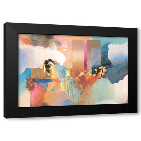 Desert Abstract I Black Modern Wood Framed Art Print with Double Matting by Unknown