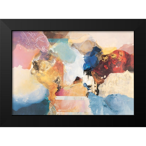 Desert Abstract II Black Modern Wood Framed Art Print by Unknown